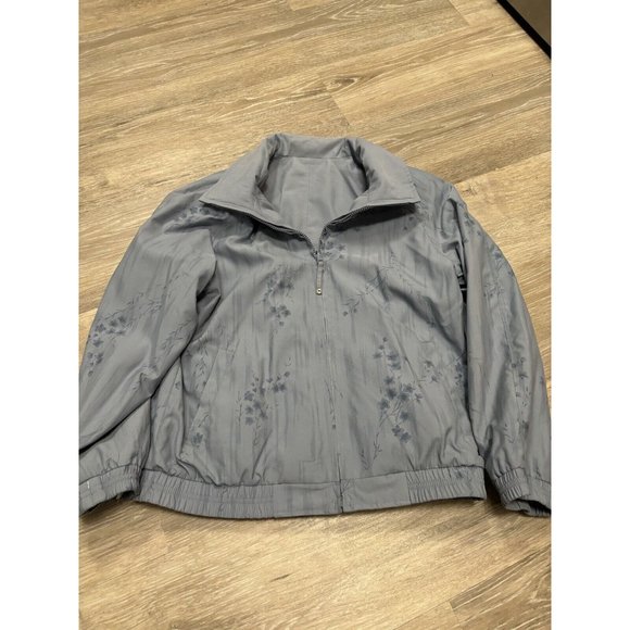 Giacca Petite Sport Coat Womens Size‎ PS Small Jacket Reversible Dusty Blue READ - Picture 2 of 14